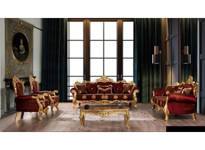 Sofagarnitur 3+3+1+1 Sitzer Couchtisch Garnitur Sofas Sessel Luxus Set 5tlg