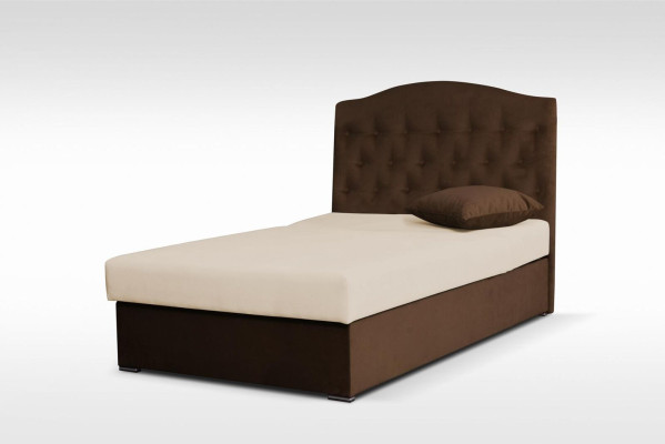 Möbel 120x190 Polster Textil Betten Luxus Design Rahmen Chesterfield Einzelbett