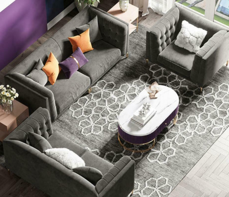 Sofagarnitur 3+2+1 Sitzer Sofa Wohnlandschaft Relax Sitz Design Couch Sofas