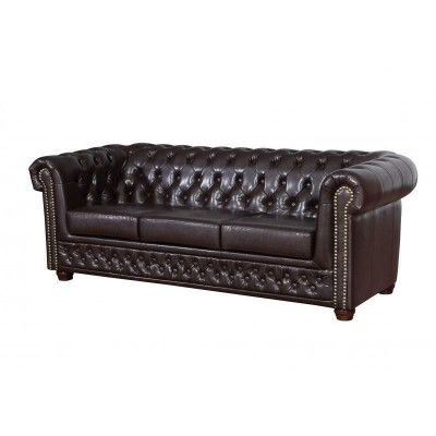 Ledersofa Sofagarnitur 3+2+1 Sitzer Set Garnitur Polstersofa Couch