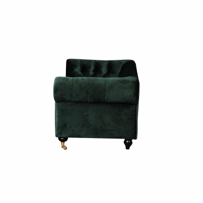 Chesterfield 2 Sitzers Klassische Luxus Deko Rokoko Barock Sofa Textil