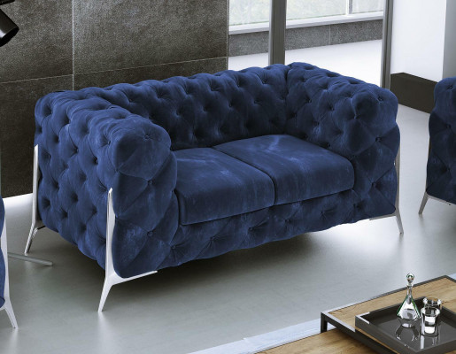 Chesterfield Couch 2 Sitzer Polster Sitz Stoff Textil Couchen Leder Sofas Sofa