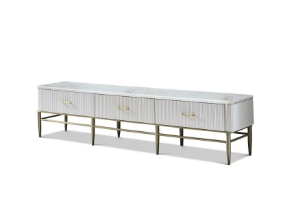 Design Kommode Anrichte Side Dekor Low Board Schrank Wohn Zimmer Regal