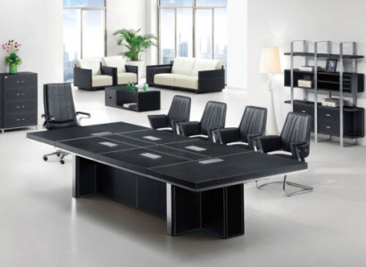 Design Konferenztisch & Aktenschrank 2tlg. Set Meeting Besprechungs
