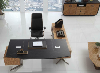 Design Tisch Chef Schreibtisch Exclusive Büro Einrichtung Kanzlei Praxis
