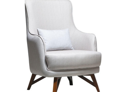 Weißer Relaxsessel Designer Moderner Wohnzimmer Armlehnen Einsitzer