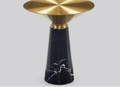 Schwarzer Designer Beistelltisch Luxus Edelstahl Möbel Wohnzimmer Tisch