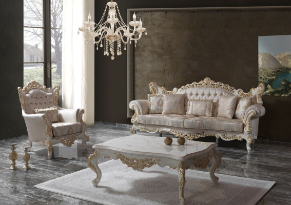 Polstersofa Komplette Couchgarnitur Sofagarnitur Beige Sofa Stoffsofa
