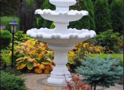 Springbrunnen Garten Teich Brunnen 175cm Steinbrunnen Gartenbrunnen Fontaine Neu