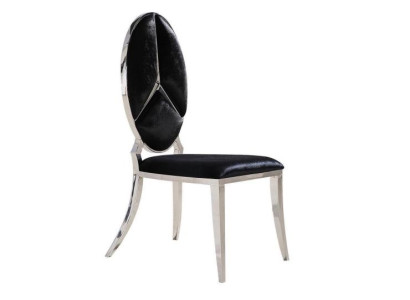 Stuhl Schwarz Neu Stühle Polsterstuhl Sessel Metall Lounge Design Möbel