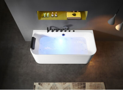 Acryl Whirlwanne Jacuzzi Indoor Whirlpool Badewanne Home Spa Weiß