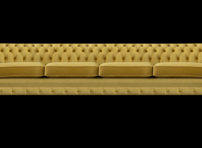 Wohnzimmer Gelb Sofa Viersitzer Couch Chesterfield Polstersitz Einrichtung