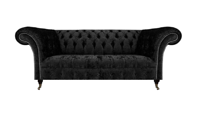 Luxus Dreisitzer Sofa Couch Wohnzimmer Chesterfield Stoff Polstermöbel