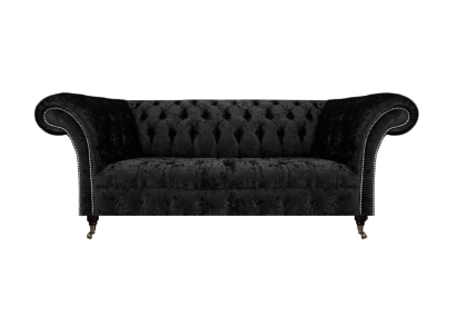 Luxus Dreisitzer Sofa Couch Wohnzimmer Chesterfield Stoff Polstermöbel