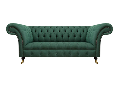 Luxus Dreisitzer Sofa Couch Chesterfield Wohnzimmer Grün Polstersitz Neu