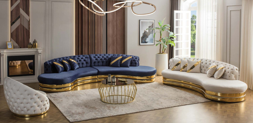 Modern Chesterfield Weiß 2x Sessel Couch Sofa Polster Sitz Lounge Relax Neu