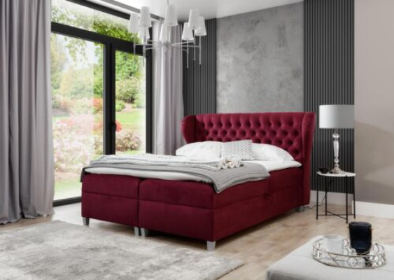 Luxus Boxspringbett Doppel Betten Holz Einrichtung Polsterbett Modern Design