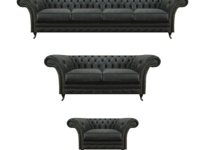 Wohnzimmer Sofas Chesterfield Einrichtung Modern Polsteritz Set 3tlg Neu