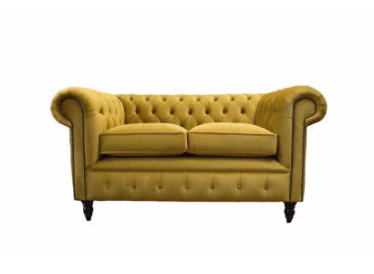 Sofa Polster Sofas Neu Sofa 2 Sitzer Design Chesterfield Stoff Couch