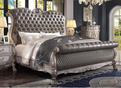 Design Barock Luxus Möbel Nachttisch Betten 180x200 Bett 3tlg. Schlafzimmer Set