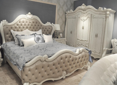 Chesterfield Doppelbett Bett Ehebett Design Luxus Betten Barock Antik