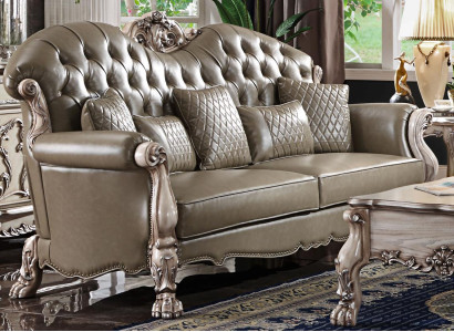Sofa Dreisitzer Couch Polster Design Moderne 3er Sitz Sofas Zimmer Möbel Beige