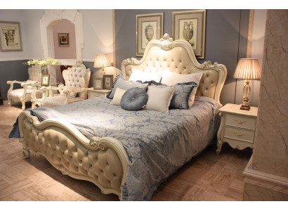 Design Bett Doppel Luxus Schlaf Zimmer Deko Betten Leder Hotel 180x200cm