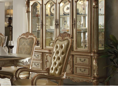 Vitrine 4 Türige Schrank Vitrinen Wohnzimmer Schau Schränke Design