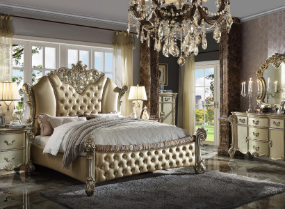 Deko Bett Polster Design Luxus Hotel Doppel Betten Schlaf Zimmer Leder