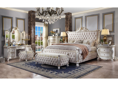 Chesterfield Bett Gepolsterte Betten Schlafzimmer Dekorative Ehebett Betten
