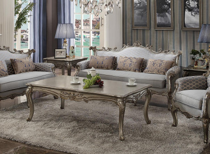 Sofa 3 Sitzer Wohnlandschaft Sofas Couch Polster Garnitur Textil Holz Dreisitzer