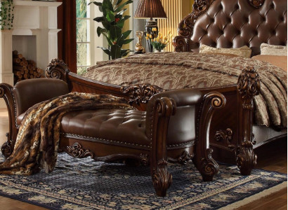 Sitz Polster Bank Polster Sitz Hocker Bank Leder Holz Stil Designer Chesterfield