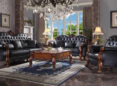 Sofagarnitur 3+1+1 Sitzer Sofa Couch Polster Garnitur Couchen Leder