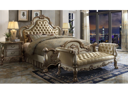 Chaiselounge Sofa Liege Couch Liegen Chaise Leder Barock Rokoko