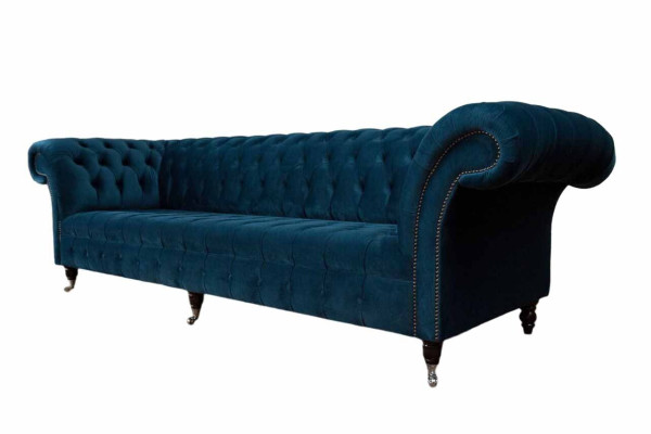 Designer Sofa 3 Sitzer Chesterfield Polster Sofas Sitz Dreisitzer Textil