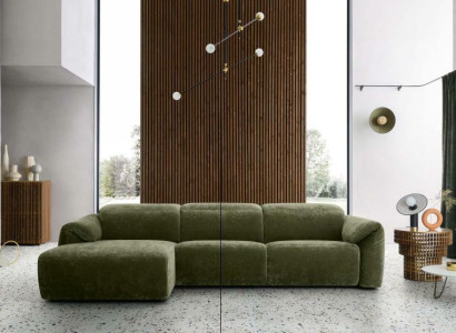 Sofas Textilsofa Couch Wohnlandschaft Sofa Sitz Esk Ecksofa L-form Italien Neu
