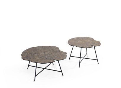 Set aus zwei luxuriösen Couchtischen für das Wohnzimmer im modernen Stil