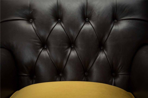 Sessel Couch Sofa Leder Braun Lounge Polster Sitzer Luxus Design Club