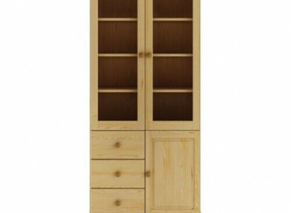Vitrine Wohnzimmer Möbel Anrichte Holz Vitrinen Glas Schrank Echtholz Massive