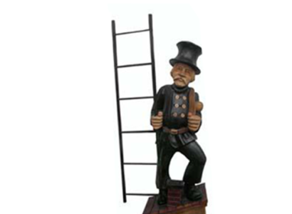 Skulptur Schornsteinfeger Skulptur Statuen Figuren Aussteller Deko Dekoration