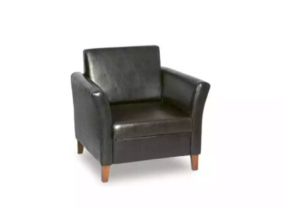 Sessel Schwarz Büro Office Arbeitszimmer Büro Möbel Textil Neu