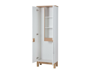 Badschrank Hochschrank Schrank Aufbewahrung Dekorative Badezimmer Weiß Bad