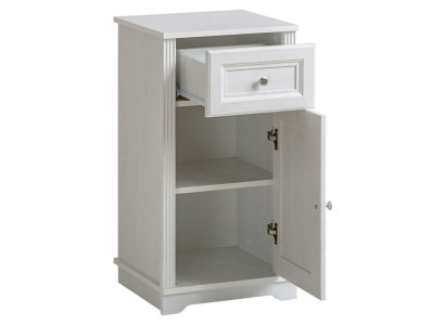 Badmöbel Unterschrank Badschrank weiß 81cm Schrank Badezimmermöbel Hänge Bad Neu