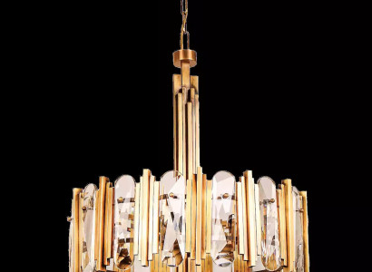 Luxus Deckenleuchter Gold Kronleuchter Deckenlampe Lüster Kristall