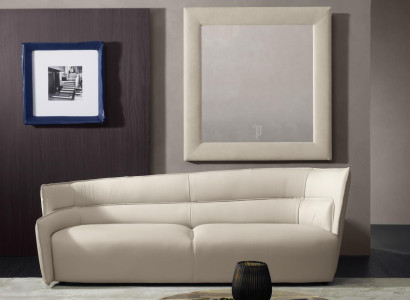 Sofa 3 Sitz Couch Leder Weiß Wohnzimmer möbel Sofas Couch Italienischer Prianera