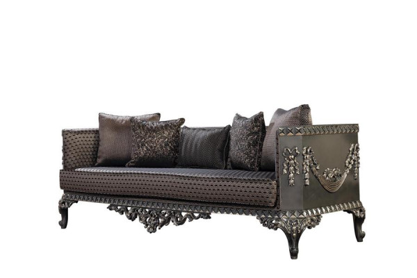Luxus Chesterfield Sofagarnitur 3+1 Sitzer Klassische Sofa Barock Polster Sitz
