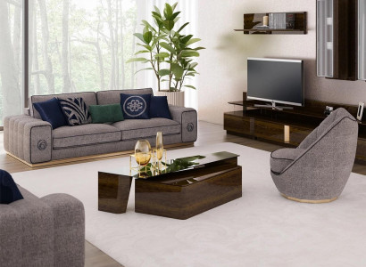 Sofagarnitur Wohnzimmer Komplett 5tlg Sofas Couchen Modern Sessel mit Couchtisch