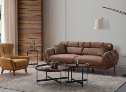 Stilvolle Wohnzimmer Polstergarnitur Designer Couchgarnitur 3+1 Set
