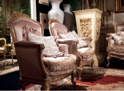 Sessel Lehnstuhl Lese Stuhl Ohrensessel Luxus Sofa Polster Italienische Möbel