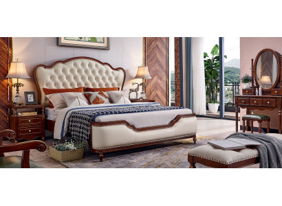Schlafzimmer Bett 180x200 2x Nachttische 3tlg.Schlafzimmer Set Luxus